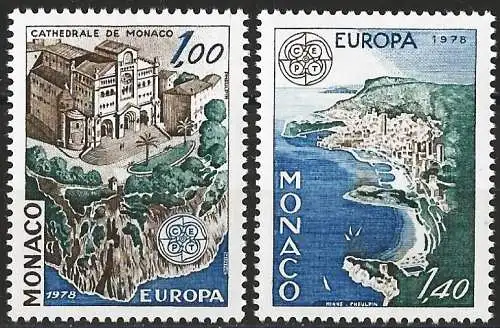 Monaco 1978 - Mi 1319/20 - YT 1139/40a - Europa CEPT - MNH**