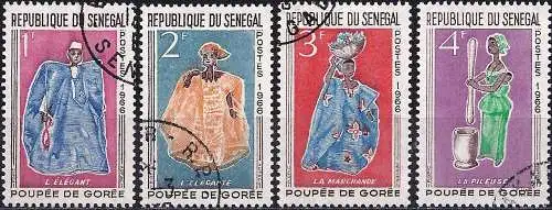 Senegal 1966 - Mi 319/22 - YT 266/69 - Puppen aus Gorée ( JKomplette Serie )