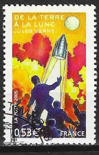Frankreich 2005 - Mi 3944 I - YT 3790 - Jules Verne : Von der Erde im Mond
