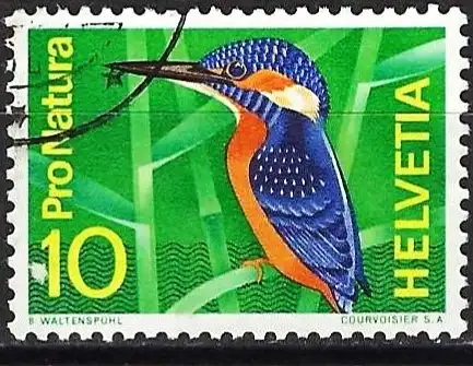 Schweiz 1966 - Mi 833 - YT 766 - Vogel : Eisvogel