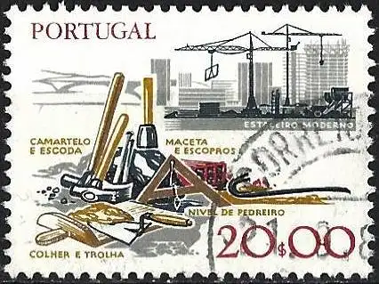 Portugal 1978 - Mi 1392 - YT 1372 - Maurerei und Bauindustrie