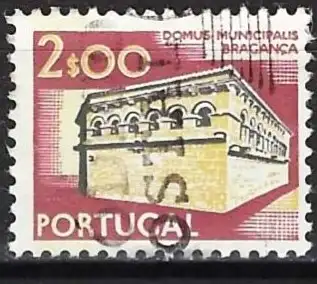Portugal 1976 - Mi 1247 yV - YT 1222 aD - Bragança Stadthalle ( Ohne Beschriftung auf der Rückseite )