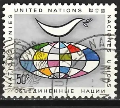 UNO-New York 1964 ( Vereinte Nationen ) Mi 106 - YT 124 - Taube und Ballon