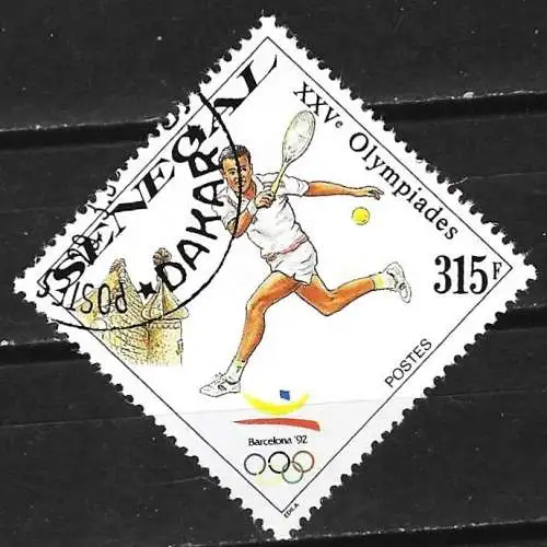 Senegal 1990 - Mi 1069 - YT 819 - Olympische Spiele in Barcelona : Tennis