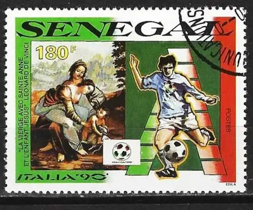 Senegal 1990 - Mi 1078 - YT 858 - Fußballweltmeisterschaft in Italien