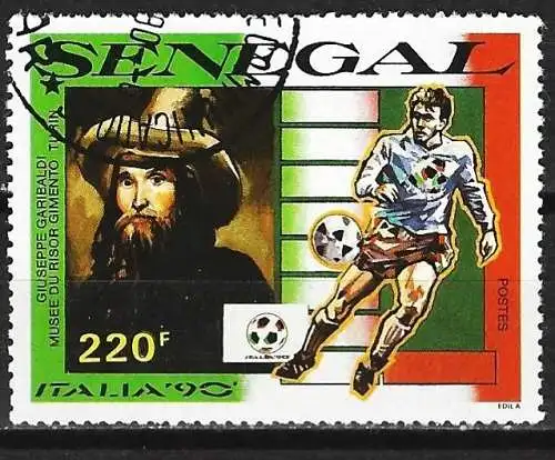Senegal 1990 - Mi 1079 - YT 859 - Fußballweltmeisterschaft in Italien
