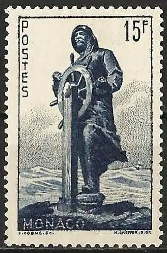 Monaco 1951 - Mi 427 - YT 351 - Statue von Prinz Albert 1 - MH*