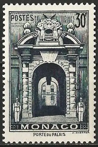 Monaco 1951 - Mi 442 - YT 370 - Palast-Tor - MH*
