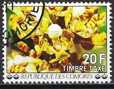 Komoren 1977 - Mi P11 - YT T11 - Blume : Orchidee - Portomarken
