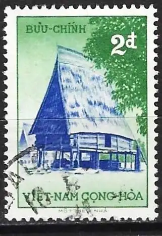 Vietnam-Süd 1957 - Mi 1380 - YT 68 - Hütte in den Bergen