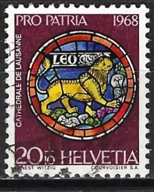 Schweiz 1968 - Mi 875 - YT 808 - Tierkreiszeichen: Löwe