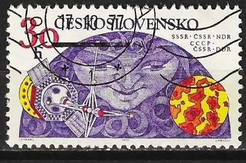 Tschechoslowakei 1975 - Mi 2278 - YT 2123 - Weltraumforschung " Intercosmos "