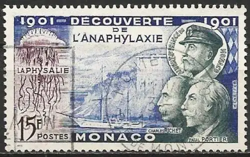 Monaco 1953 - Mi 472 - YT 396 - Entdeckung der Anaphylaxie