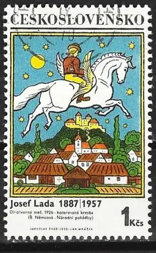 Tschechoslowakei 1970 - Mi 1936 - YT 1780 - Gemälde von Josef Lada