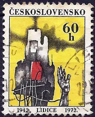 Tschechoslowakei 1972 - Mi 2056 - YT 1900 - Das Massaker von Lidice