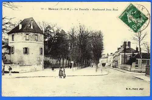 [Ansichtskarte] Frankreich - Seine & Marne ( 77 ) Meaux : Die Tourelle, Boulevard Jean Rose. 