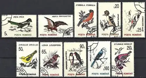 Rumänien 1993 - Mi 4901/ 4910 - YT 4094 / 4103 - Fauna ( komplette Serie )