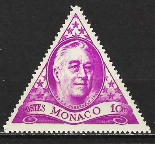 Monaco 1946 - Mi 322 - YT 295 - Präsident Franklin Roosevelt - MNH**