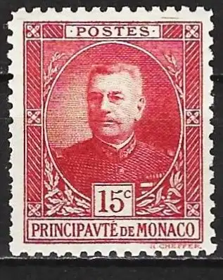 Monaco 1924 - Mi 66 - YT 66 - Prinz Ludwig II - MH*