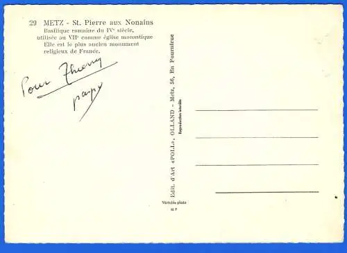 [Ansichtskarte] Frankreich - Moselle ( 57 ) Metz : Basilika Saint-Pierre-aux-Nonnains /. 