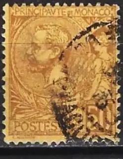 Monaco 1891 - Mi 18a - YT 18 - Prinz Albert I