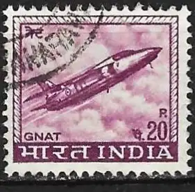 Indien 1967 - Mi 436X - YT 226 - Flugzeyug Folland Gnat
