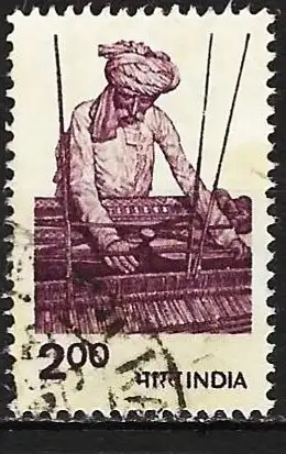 Indien 1980 - Mi  847A - YT 630 - Weberei ( 14½  x 14 )