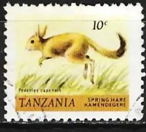 Tansania 1980 - Mi 161A - YT 163 - Tierwelt : Springender Hase