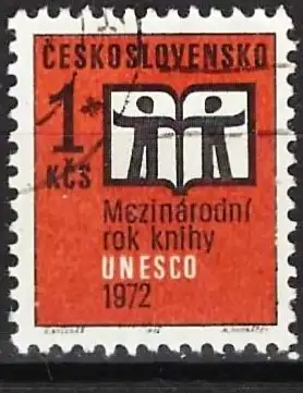 Tschechoslowakei 1972 - Mi 2058 - YT 1902 - Tag des Buches - UNESCO