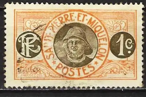 Saint-Pierre und Miquelon 1909 - Mi 73 - YT 78 - Fischer