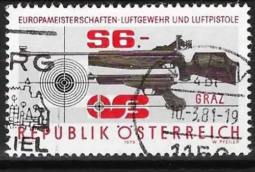 Österreich 1979 - Mi 1599 - YT 1428 - Europameisterschaften im Gewehrschießen