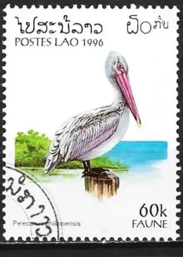 Laos 1996 - Mi 1505 - YT 1213 - Vogel : Pelikan