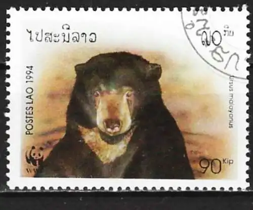 Laos 1994 - Mi 1411 - YT 1140 - Fauna : Bär aus Malaysia