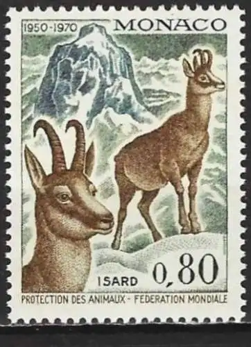 Monaco 1970 - Mi 969 - YT 812 - Fauna : Gämse  - MNH**