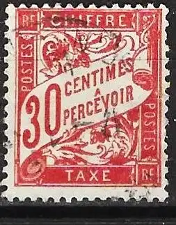 Frankreich 1894 - Mi P 31x - YT T 33 - Diensmarke