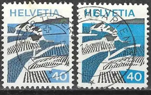 Schweiz 1973 - Mi 1008 - YT 938 - Riex ( 2 Farbtöne )