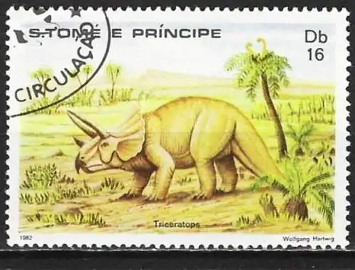 Sao Tomé & Principe 1982 - Mi 780 - YT 697 - Dinosaurier