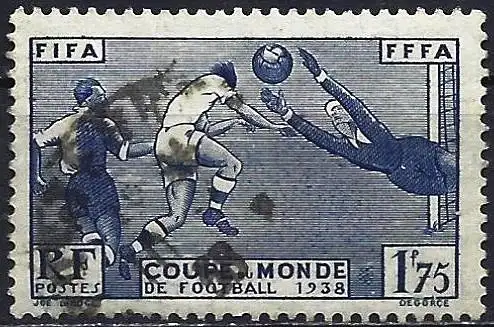 Frankreich 1938 - Mi 427 - YT 396 - Fußball-Weltmeisterschaft in Paris