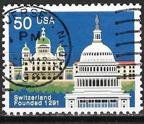USA 1991 - Mi 2120 - YT 1930a - Kapitol & Bundeshaus in Bern
