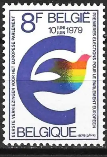 Belgien 1979 - Mi 1976 - YT 1919 - Elecciones al Parlamento Europeo - MNH**