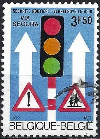 Belgien 1972 - Mi 1671 - YT 1617 - Die Sicherheit im Straßenverkehr