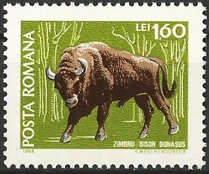 Rümanien 1968 – Mi 2731 - YT 2430 - Bison - MNH**