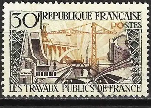 Frankreich 1957 - Mi 1142 - YT 1114 - Bauingenieurwesen