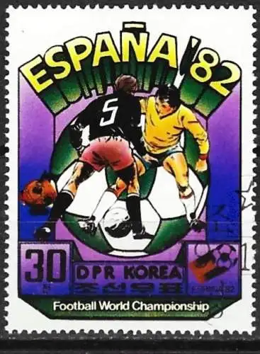 Korea-Nord 1981 - Mi 2096 - YT 1642 - Fußball-Weltmeisterschaft " Spanien 82 “
