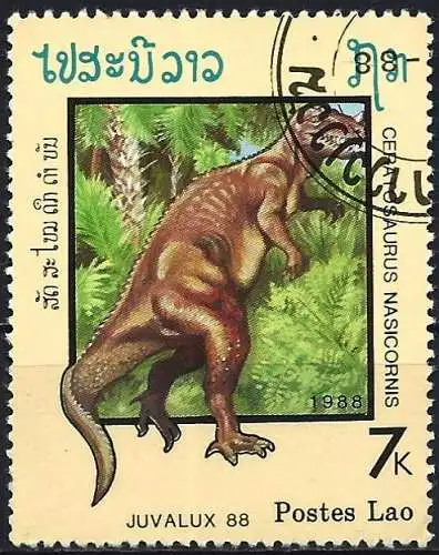 Laos 1988 - Mi 1076 - YT 845 - Prähistorisches Tier : Dinosaurier