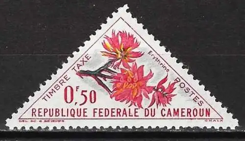 Kamerun 1963 - Mi P 36 - YT T 36 - Blumen : Hibiskus - MNH**