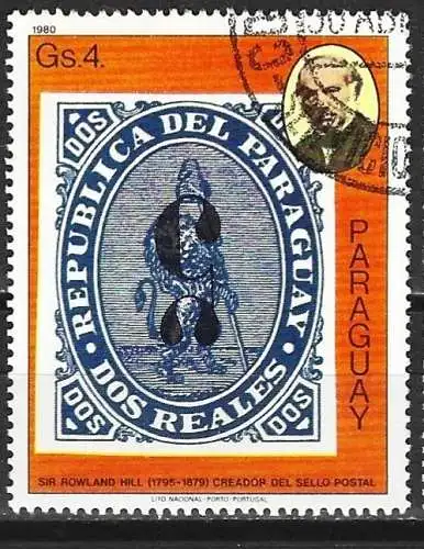 Paraguay 1980 - Mi 3271 - YT 1787 - Sir Roland Hill