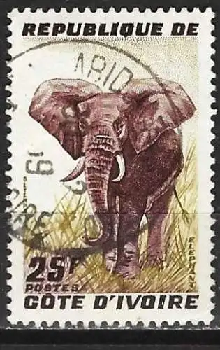 Elfenbeinküste 1959 - Mi 205 - YT 178 - Fauna : Elefant