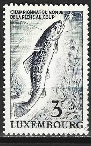 Luxemburg 1963 - Mi 682 - YT 636 - Fisch : Forelle