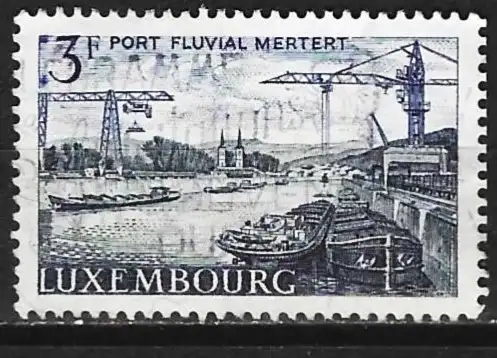 Luxemburg 1967 - Mi 758 - YT 708 - Flusshafen von Mertert